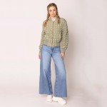 Wholesale do Everything Love Reversible Quilted Bomber Jacket Pack Full Zipper C