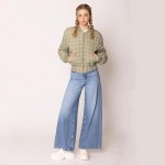 Wholesale do Everything Love Reversible Quilted Bomber Jacket Pack Full Zipper C