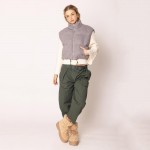 Wholesale do Everything Love Collar Puffer Knit Vest Full Zipper Closure Two Sid
