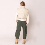 Wholesale do Everything Love Puffy Vegan Leather Cropped Vest Snap Button Zip Cl