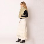 Wholesale do Everything Love Puffy Vegan Leather Cropped Vest Snap Button Zip Cl