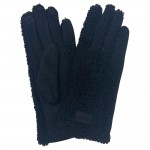 Wholesale do Everything Love Sherpa Gloves Touch Screen Compatible Velvet Lining