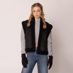 Wholesale do Everything Love Sherpa Gloves Touch Screen Compatible Velvet Lining