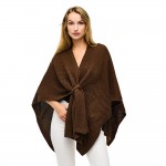 Wholesale knotted Knit Ruana Wrap Strap One Fits Most Acrylic