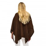 Wholesale knotted Knit Ruana Wrap Strap One Fits Most Acrylic