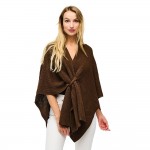 Wholesale knotted Knit Ruana Wrap Strap One Fits Most Acrylic