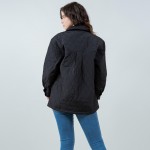 Wholesale light Weight Quilted Snap Jacket Collar Pack Snap Button Closure Two O