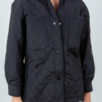 Wholesale light Weight Quilted Snap Jacket Collar Pack Snap Button Closure Two O