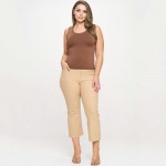 Wholesale women s Plus Reversible Low Neckline Seamless Tank Fitted Self Fabric