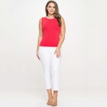 Wholesale women s Plus Reversible Low Neckline Seamless Tank Fitted Self Fabric