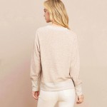 Wholesale women s Ultra Soft Long Sleeve V Neck Pull pack V Neckline Raglan Slee