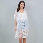 Wholesale lace Mesh Swim Suit Cover Up Scalloped Edges One Fits Most Polyester