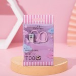 Wholesale vegan Leather Nail Care Pouch Snap Closure Clippers Scissors File Cuti