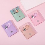 Wholesale vegan Leather Nail Care Pouch Snap Closure Clippers Scissors File Cuti