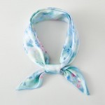 Wholesale watercolor Print Bandana Scarf Multi Use Scarf Bandana Bag Tie ETC L W