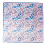 Wholesale watercolor Flowers Print Bandana Scarf Multi Use Scarf Bandana Bag Tie