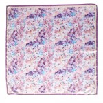 Wholesale watercolor Flowers Print Bandana Scarf Multi Use Scarf Bandana Bag Tie