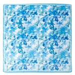 Wholesale watercolor Flower Print Bandana Scarf Multi Use Scarf Bandana Bag Tie