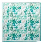 Wholesale watercolor Flower Print Bandana Scarf Multi Use Scarf Bandana Bag Tie