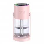 Portable Humidifier

- USB Rechargeable (Charger Included)
- Adjustable Head
- Multi Light  Feature 
- Approximately 6"T X 3" L