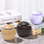 Wholesale mini Wood Print Portable Aroma Humidifier USB Rechargeable Charger Inc