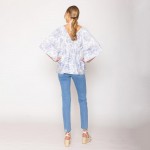 Wholesale do Everything Love Floral Blouse One Fits Most Rayon Nylon