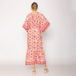 Wholesale do Everything Love Floral Boho Print Dress One Fits Most Polyester