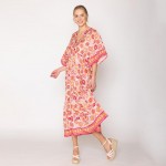 Wholesale do Everything Love Floral Boho Print Dress One Fits Most Polyester