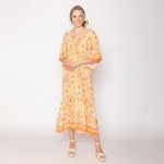 Wholesale do Everything Love Floral Boho Print Dress One Fits Most Polyester