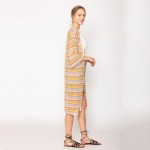 Wholesale do Everything Love Stripe Crochet Cardigan One Fits Most Polyester