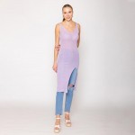 Wholesale do Everything Love Solid Knit Dress Tinsel Detail One Fits Most Acryli