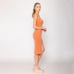 Wholesale do Everything Love Solid Knit Dress Tinsel Detail One Fits Most Acryli