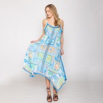 Wholesale do Everything Love Shell Starfish Print Dress One Fits Most Polyester