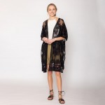 Wholesale do Everything Love Flower Lace Kimono One Fits Most Cotton