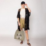 Wholesale do Everything Love Flower Lace Kimono One Fits Most Cotton