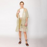 Wholesale do Everything Love Flower Lace Kimono One Fits Most Cotton
