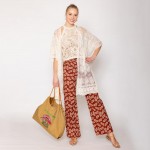 Wholesale do Everything Love Flower Lace Kimono One Fits Most Cotton