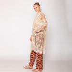 Wholesale do Everything Love Flower Lace Kimono One Fits Most Cotton