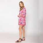 Wholesale do Everything Love Ikat Print Poncho One Fits Most Polyester