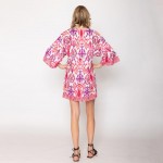 Wholesale do Everything Love Ikat Print Poncho One Fits Most Polyester