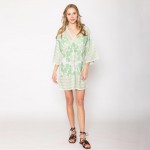 Wholesale do Everything Love Floral Print Poncho One Fits Most Polyester