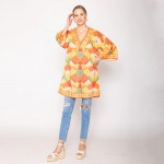 Wholesale do Everything Love Abstract Print Poncho One Fits Most Polyester
