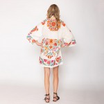 Wholesale do Everything Love Floral Boho Print Poncho One Fits Most Polyester