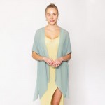 Wholesale do Everything Love Solid Chiffon Ruana One Fits Most Polyester
