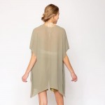 Wholesale do Everything Love Solid Chiffon Ruana One Fits Most Polyester
