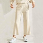 Wholesale women s Leg Corduroy Cropped Pants Pack Relaxed Fit Cropped Pants Elas