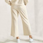 Wholesale women s Leg Corduroy Cropped Pants Pack Relaxed Fit Cropped Pants Elas