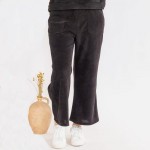 Wholesale women s Plus Leg Corduroy Cropped Pants Pack Relaxed fit Elasticized w