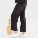 Wholesale women s Plus Leg Corduroy Cropped Pants Pack Relaxed fit Elasticized w