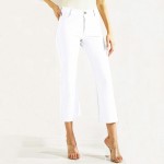 Wholesale women s Classic Solid Straight Leg Crop Pants Pack Straight leg Croppe